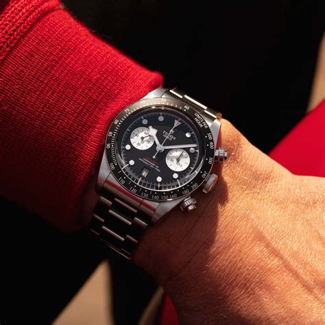 tudor black dial|tudor black bay chrono 41mm.